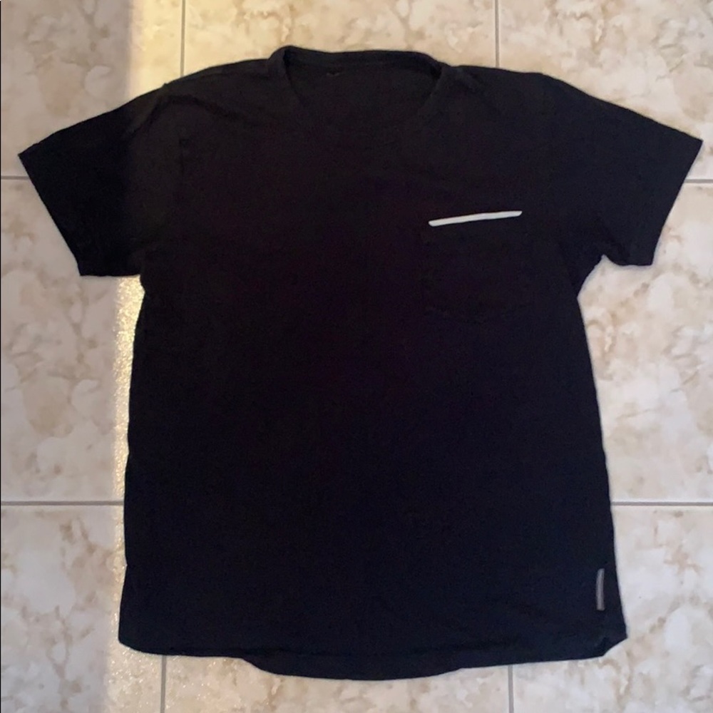 French Connection Black Pocket T-Shirt